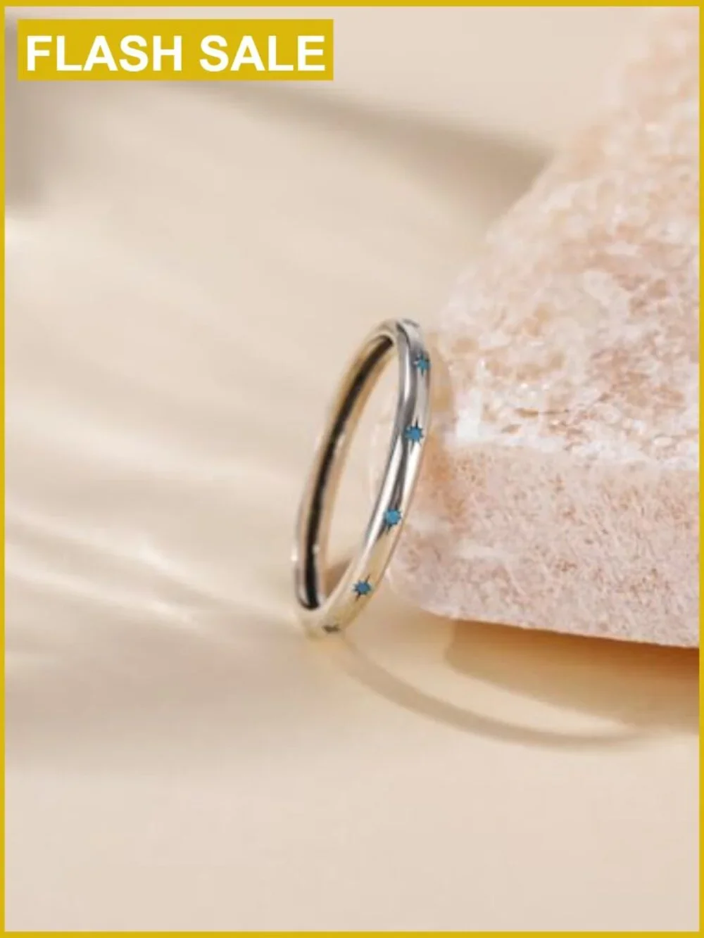 925 Sterling Silver Stacking Ring Engagement Wedding Band Created Turquoise